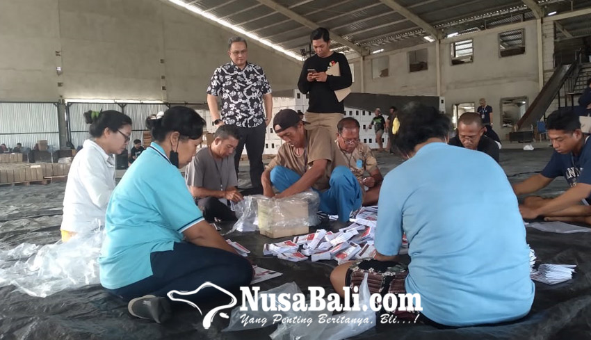 KPU Buleleng Temukan 1.148 Surat Suara Rusak