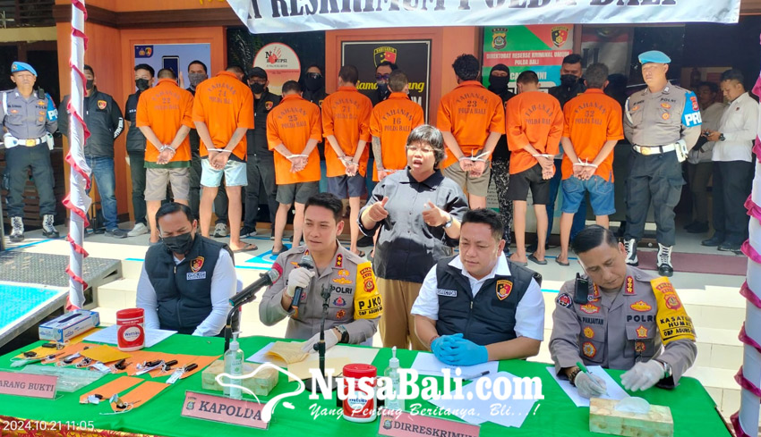 Selama Tiga Bulan Polda Bali Ringkus 11 Pelaku Curanmor, 51 Barang Bukti Sepeda Motor Diamankan