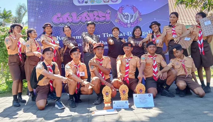 SMPN 2 Abang Juara Lomba Pramuka Tingkat Kwarda