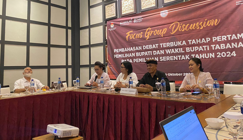 Debat Perdana Pilkada Tabanan Bahas Ekonomi Berkelanjutan