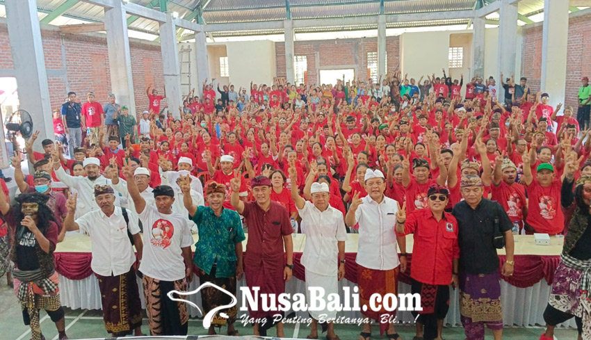 Kampanye Cagub Bali Wayan Koster di Desa Bengkala, Kubutambahan, Buleleng