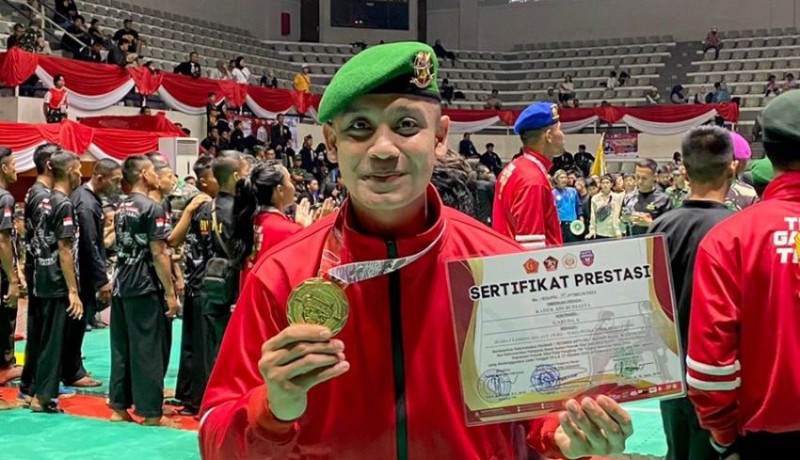 www.nusabali.com-prajurit-kodam-ixudayana-kembali-raih-emas-di-kejuaraan-pencak-silat-panglima-tni