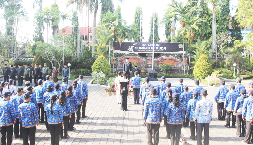 Peringatan Hari Sumpah Pemuda ke-96 di Gianyar, Berikan Perhatian Lebih Pada Agenda Kepemudaan