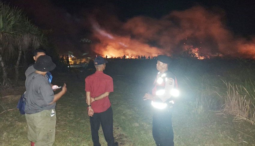 Lahan 1 Hektare Milik Pemprov Bali di Sumberklampok Terbakar