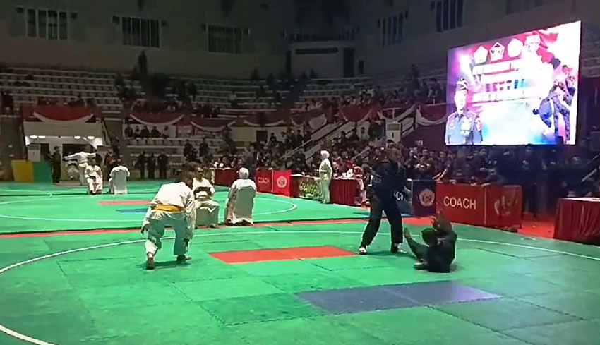 Serda Kadek Adi Raih Emas Kejuaraan Silat Panglima TNI