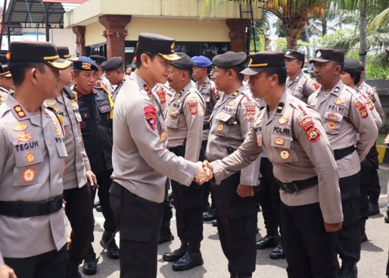 Nusabali.com - kapolda-cek-kesiapan-polres-badung-amankan-pemilu