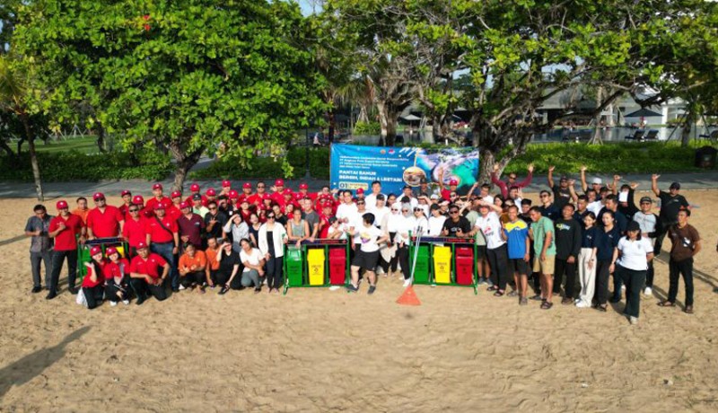 www.nusabali.com-angkasa-pura-support-hisi-dan-desa-adat-bersihkan-pantai-sanur