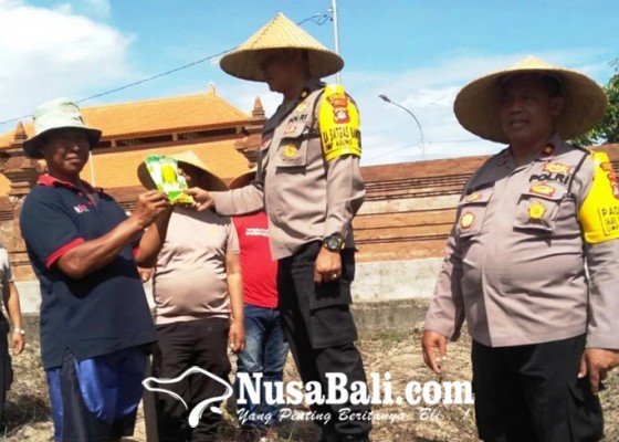 Nusabali.com - polres-badung-tanam-bibit-hortikultura