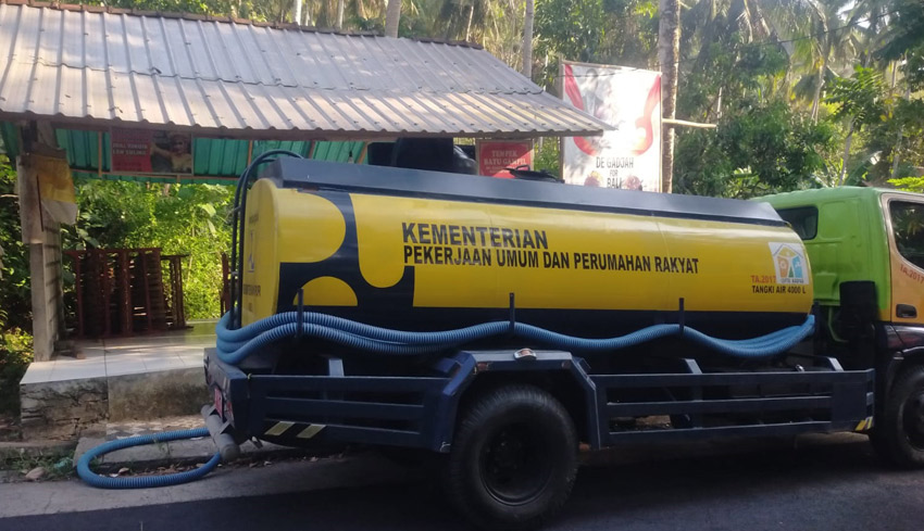 Perumda Suplai 3 Titik Tempat Penampungan Air di Dusun Gelogor