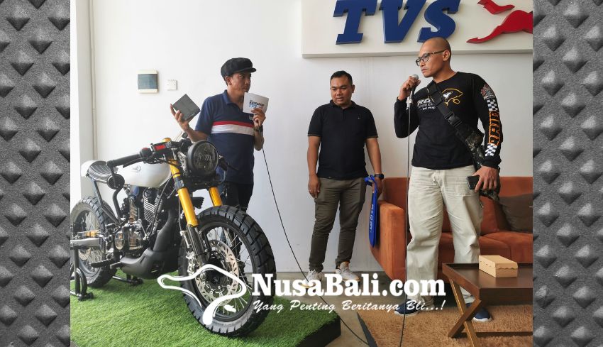 www.nusabali.com-tvs-ronin-cafe-racer-modifikasi-tampil-menawan-di-the-rideshop-bali