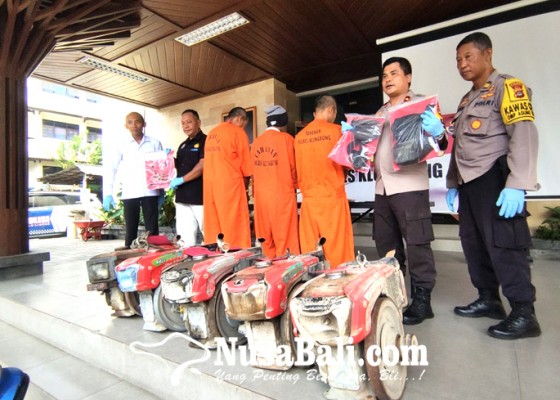 Nusabali.com - polres-klungkung-ringkus-maling-traktor