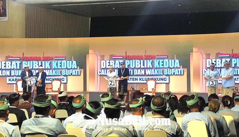 www.nusabali.com-debat-kedua-pasangan-calon-di-pilkada-klungkung-2024