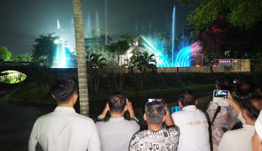 Demo Dancing Fountain, Bupati Tamba Sebut Bagian Tematik Pariwisata Jembrana