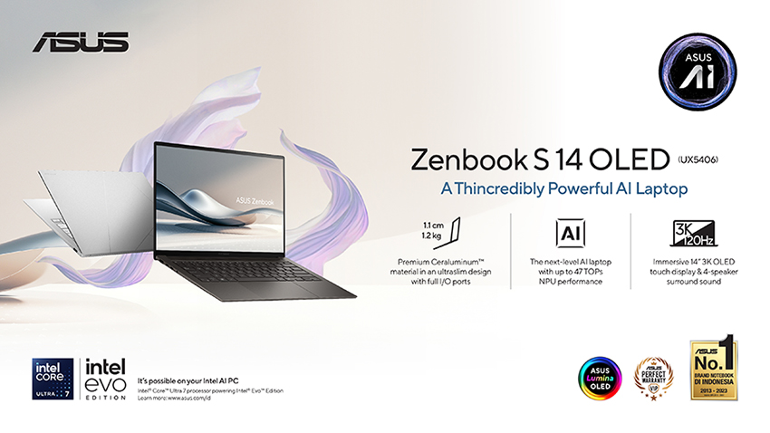 ASUS Zenbook: Laptop Tipis yang Didukung Copilot+ PC