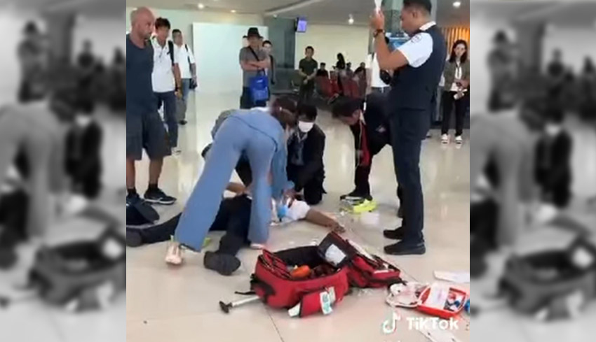 Kabid di Bappeda Badung Pingsan di Bandara