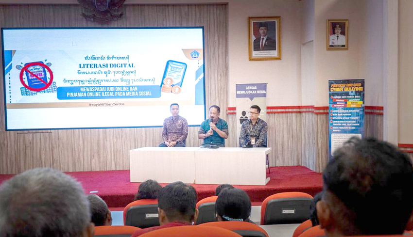 Kasus Pinjol dan Judol Marak, Kominfo Bangli Gelar Literasi Digital