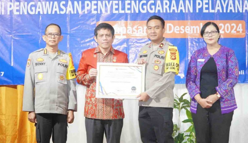 www.nusabali.com-polres-badung-raih-piagam-penghargaan-dari-ombudsman