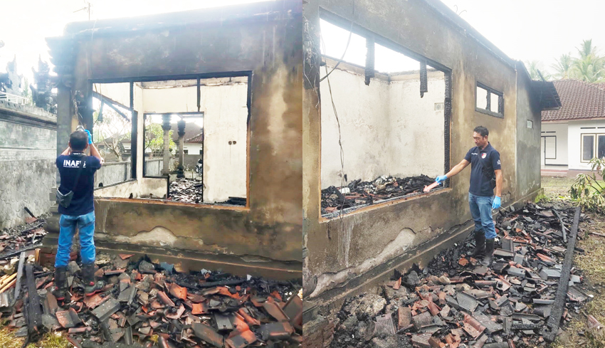 Rumah Lansia di Yehembang Terbakar