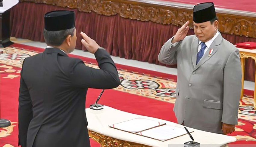 Presiden Prabowo Angkat Sjafrie Sjamsoeddin jadi Ketua Harian DPN