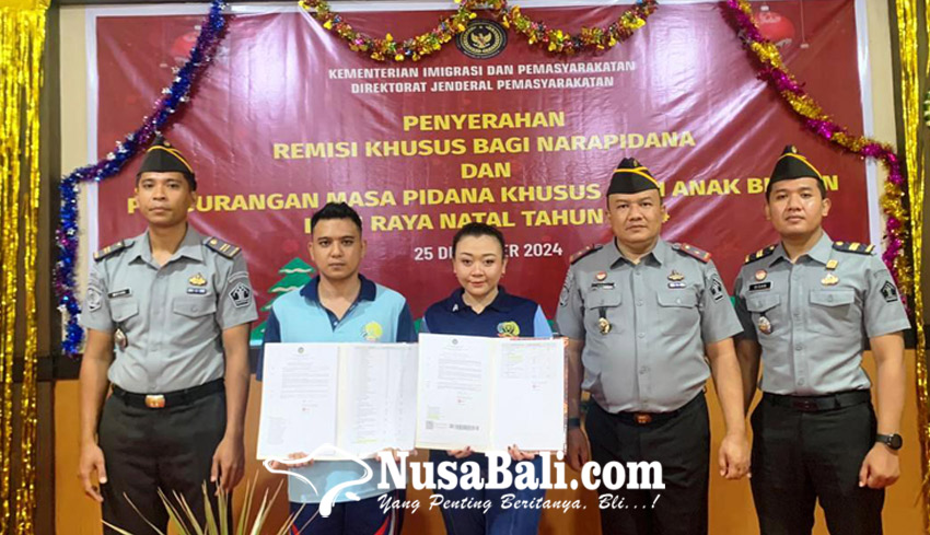 Enam Warga Binaan Lapas Singaraja Terima Remisi Natal