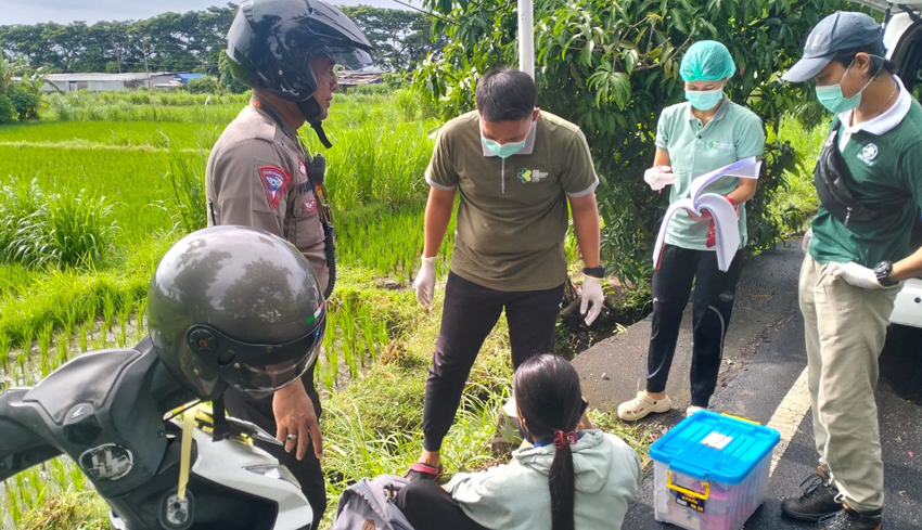 Ceceran Solar Picu Kecelakaan di Jalan Watu Klotok