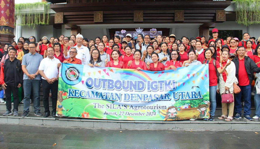 Ny Antari Jaya Negara Lepas Ratusan Guru PAUD dan TK Peserta Outbound