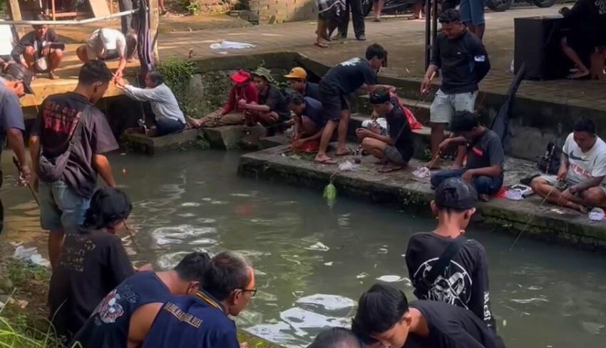 Lomba Mancing Air Deras Jadi Euforia Akhir Tahun di Singapadu Tengah