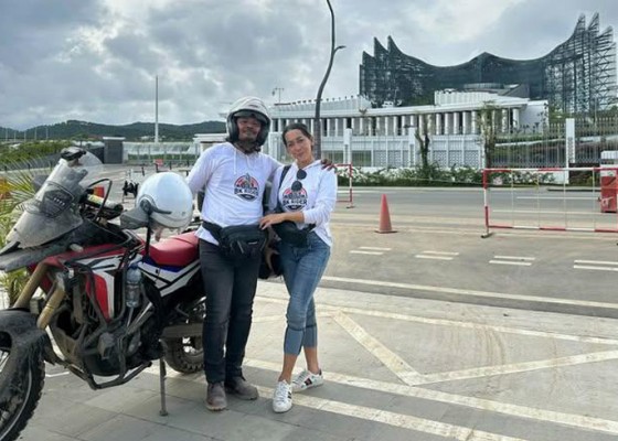 Nusabali.com - touring-motor-di-ikn-ary-kencana-rasakan-aura-bali