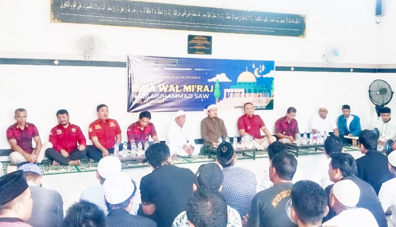 www.nusabali.com-jelang-isra-miraj-puluhan-warga-binaan-lapas-singaraja-ikuti-kegiatan-keagamaan