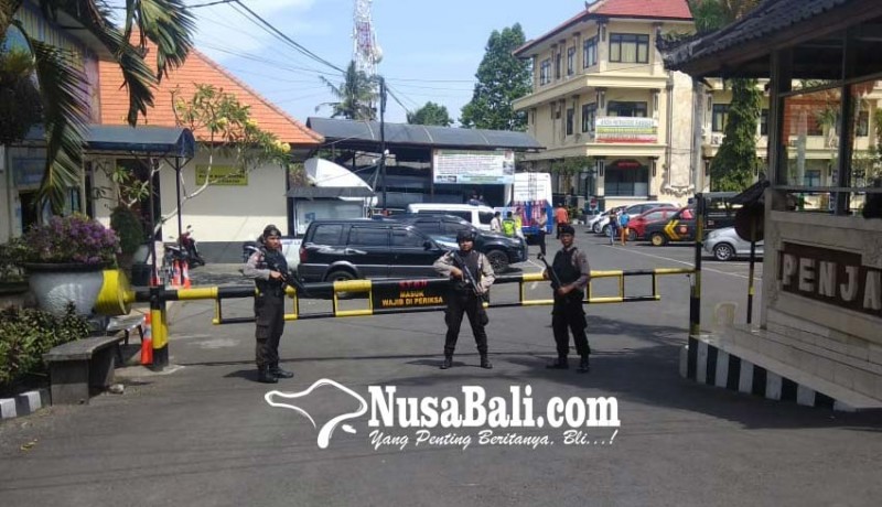 www.nusabali.com-penjagaan-mapolres-gianyar-diperketat