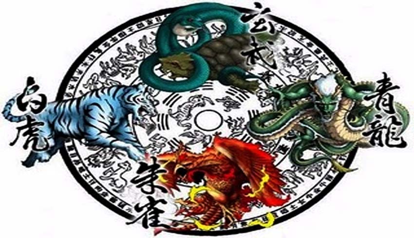 NUSABALI com FENG SHUI Naga  Hijau dan Macan Putih