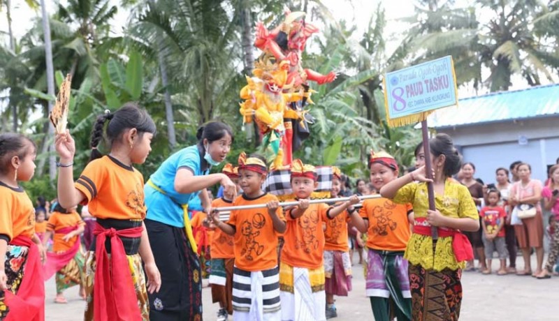 www.nusabali.com-paud-kecamatan-dawan-gelar-lomba-ogoh-ogoh