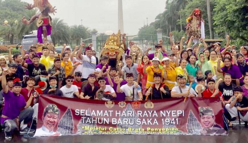 www.nusabali.com-panitia-nyepi-arak-ogoh-ogoh-di-car-free-day