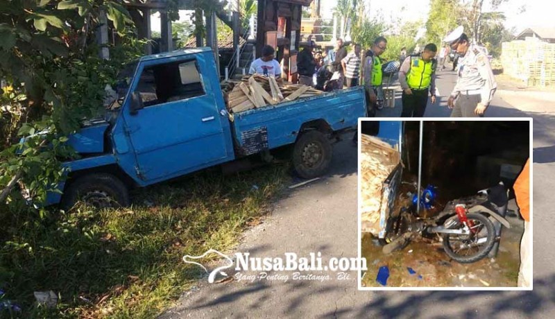 www.nusabali.com-motor-hantam-pick-up-1-tewas-1-luka-luka