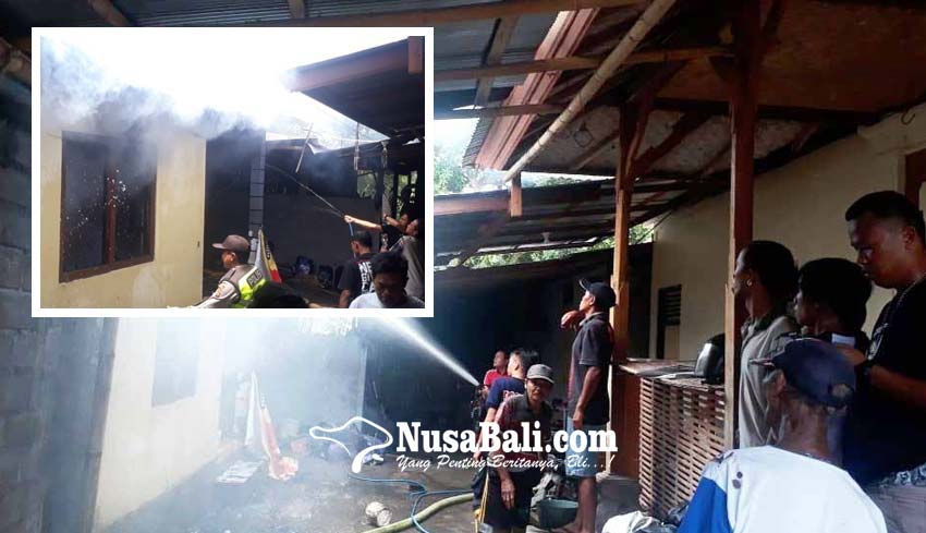 NUSABALI.com - Ditinggal Kerja, Kamar Kos Bantang Banua Terbakar