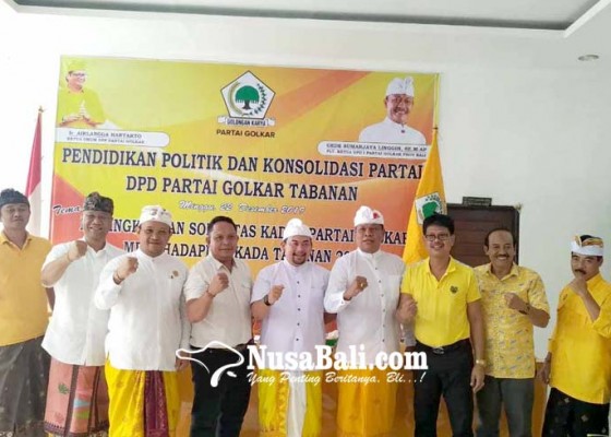 Nusabali.com - golkar-tabanan-tutup-pendaftaran-cabup-cawabup