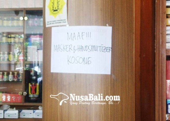 Nusabali.com - apotek-di-denpasar-kehabisan-stok-masker