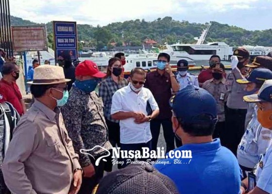 Nusabali.com - komisi-iv-dprd-bali-tinjau-protap-covid-19-di-pelabuhan-padangbai