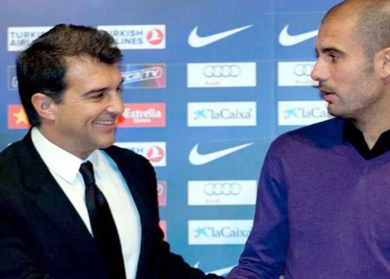 Nusabali.com - laporta-kampanye-pulangkan-guardiola