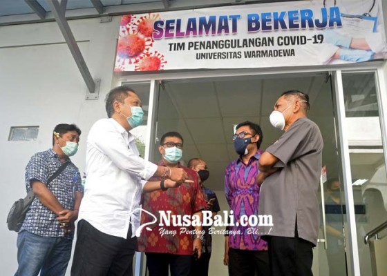 Nusabali.com - walikota-rai-mantra-kunjungi-laboratorium-swab-fk-universitas-warmadewa