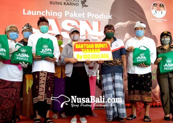 Nusabali.com - tpp-dipotong-4400-asn-tabanan-terima-paket-produk-pertanian