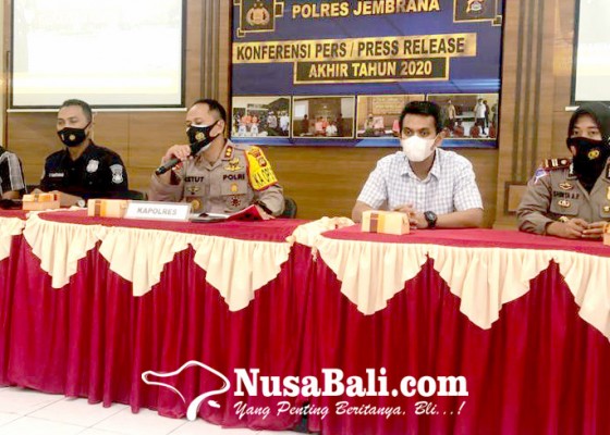 Nusabali.com - rilis-akhir-tahun-polres-jembrana