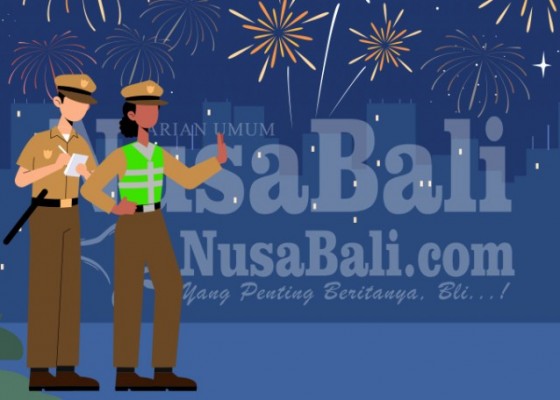 Nusabali.com - malam-tahun-baru-di-pantai-kuta-sepi