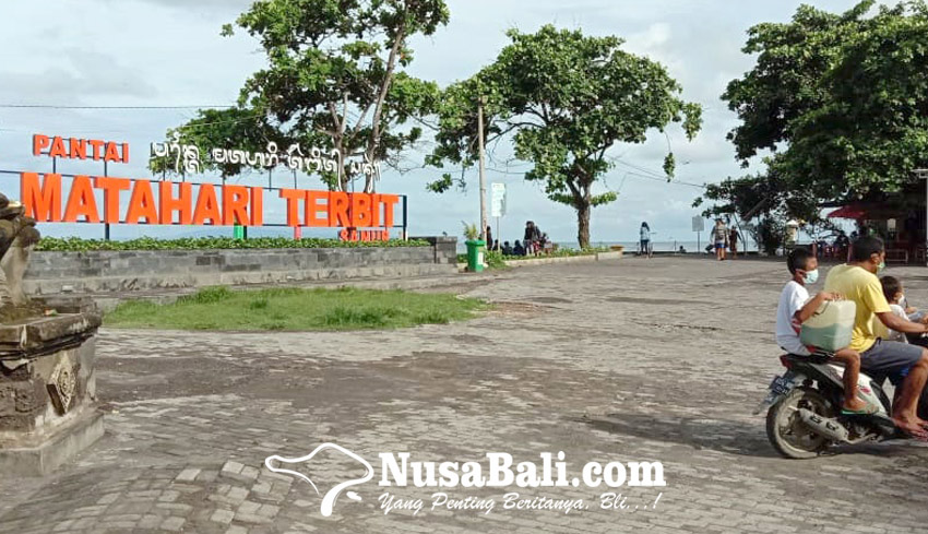 NUSABALI.com - Libur Nataru Berlalu, Pantai Sanur Kembali Lengang