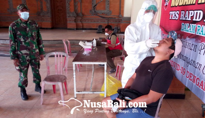 www.nusabali.com-belasan-pelanggar-prokes-jalani-rapid-antigen