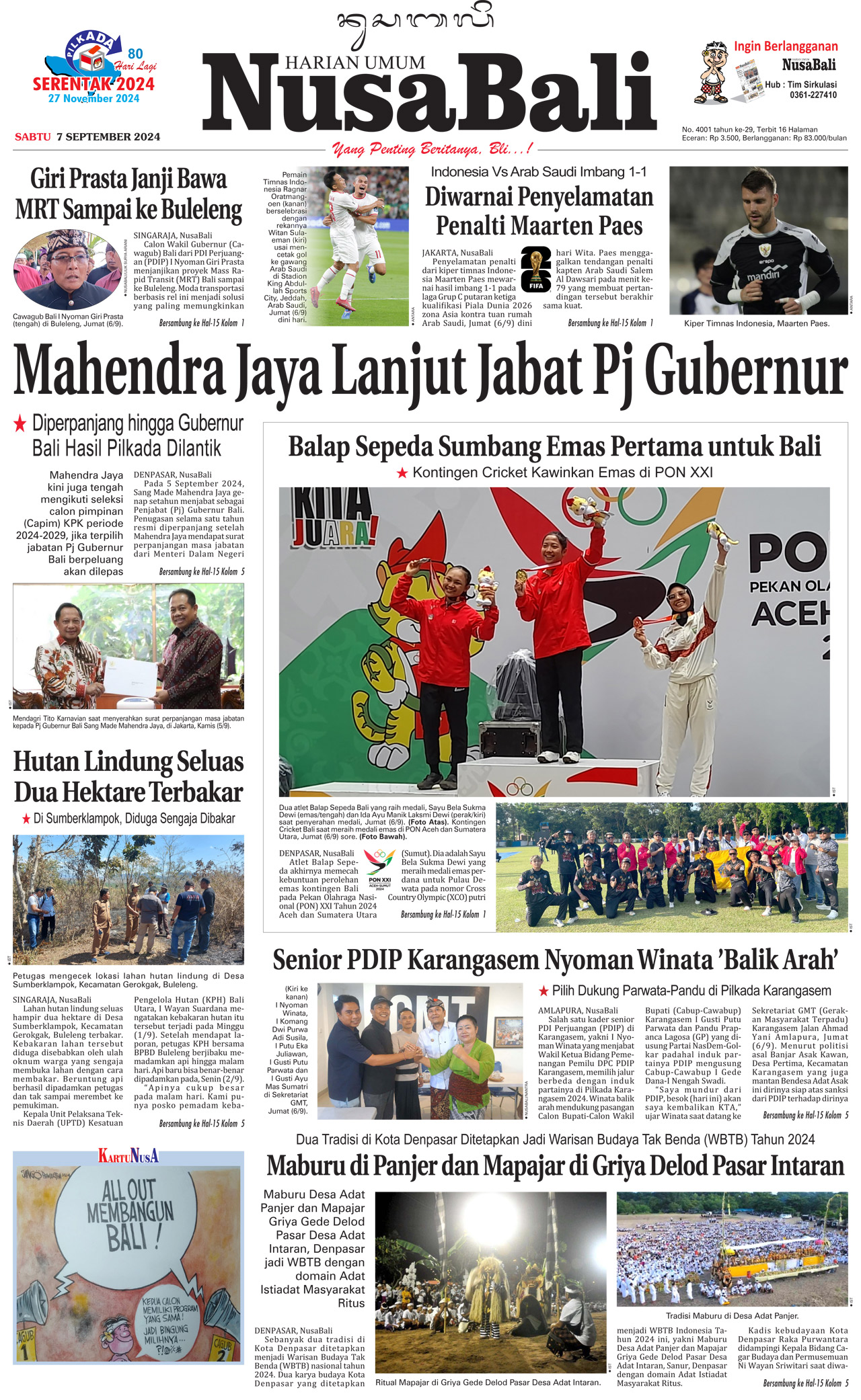 NusaBali.com Cover Hari Ini