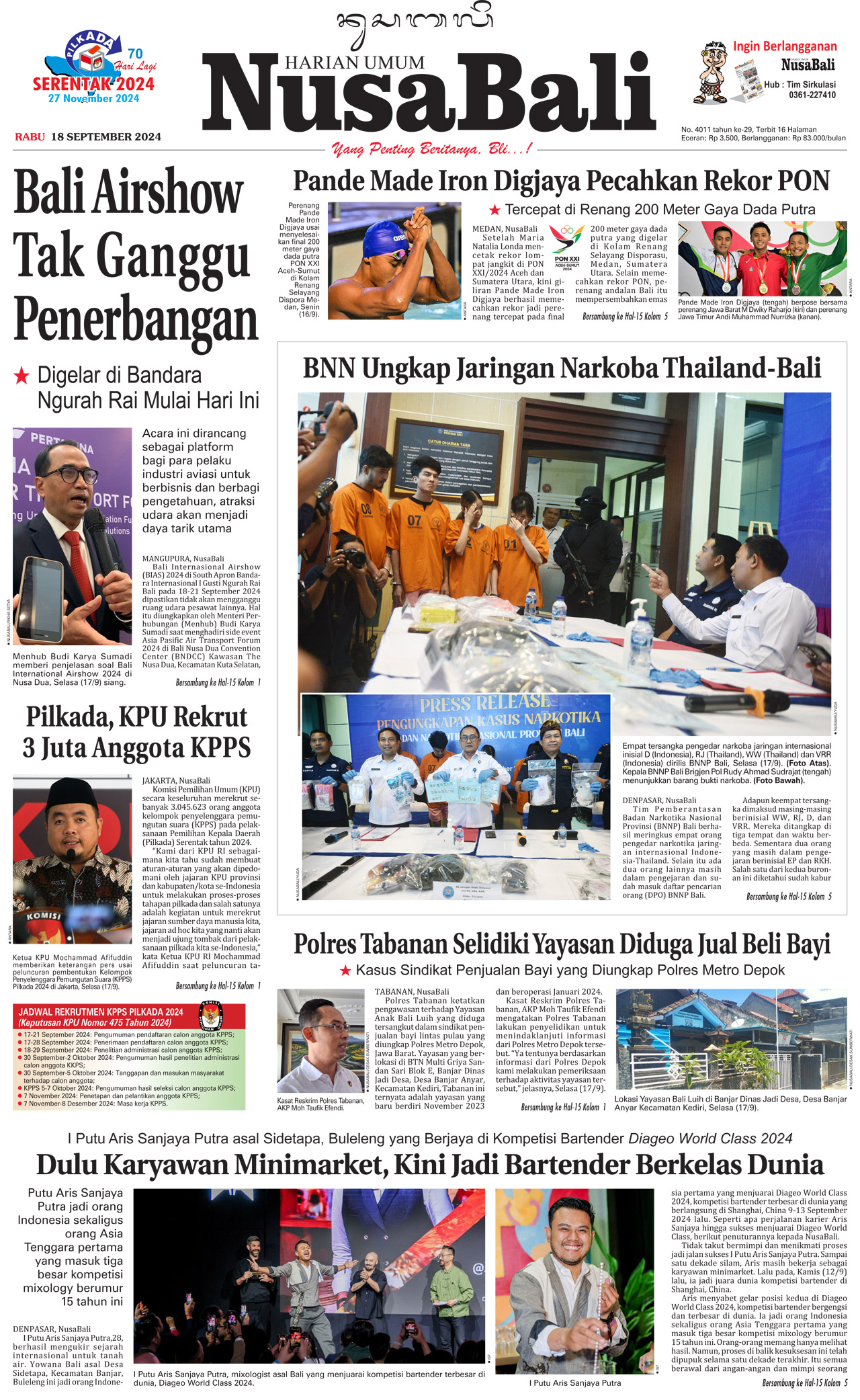 NusaBali.com Cover Hari Ini