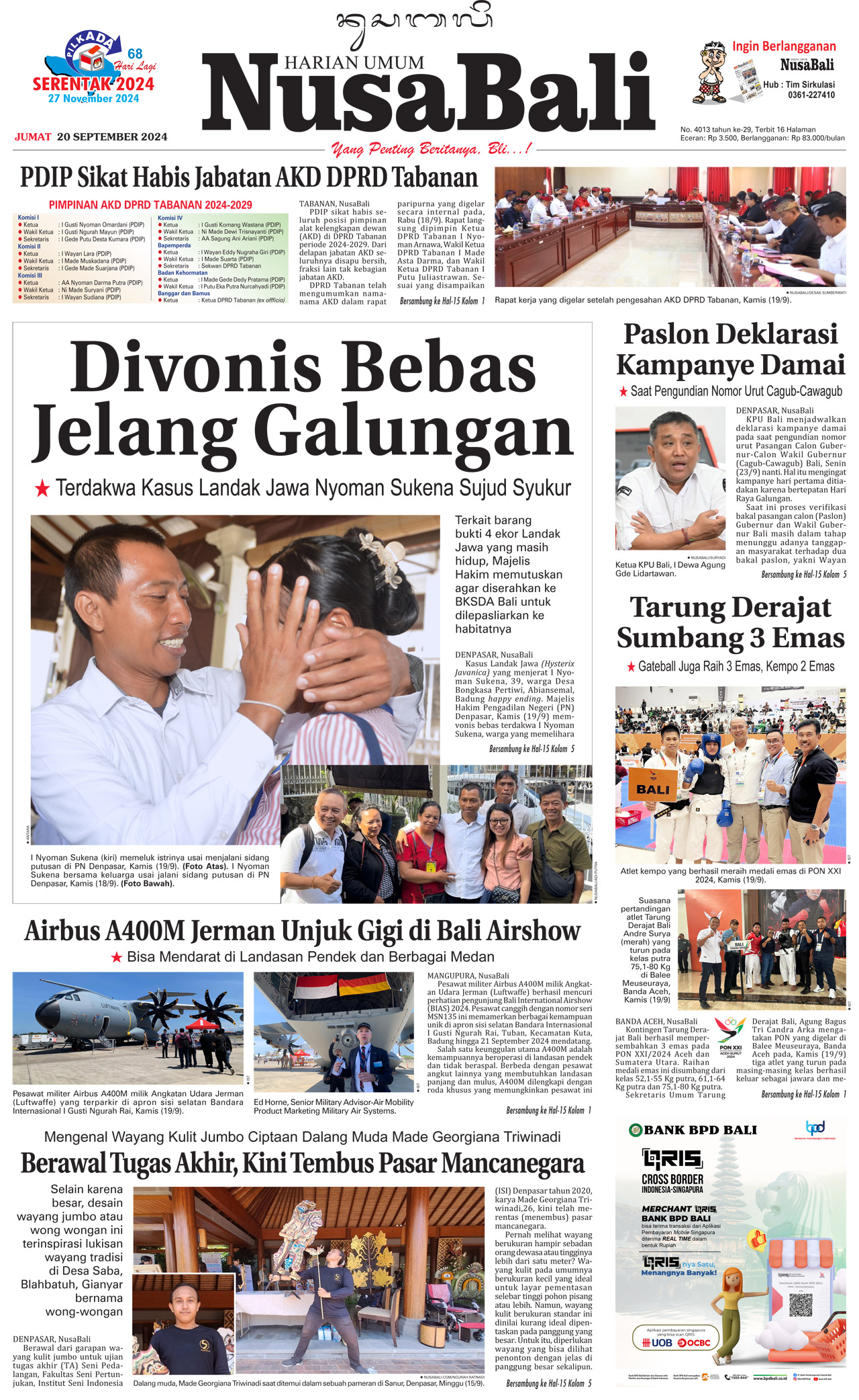 NusaBali.com Cover Hari Ini