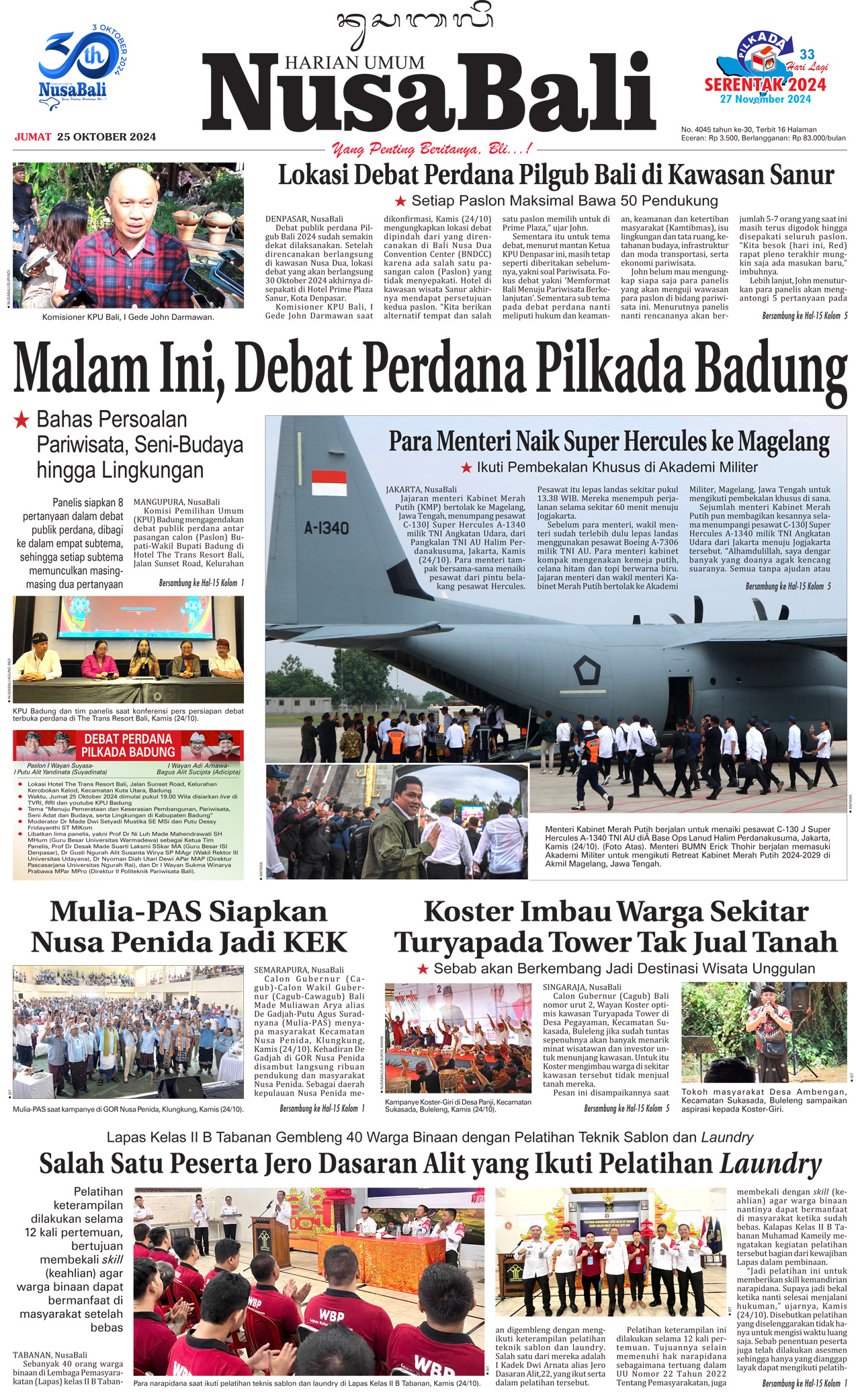 NusaBali.com Cover Hari Ini