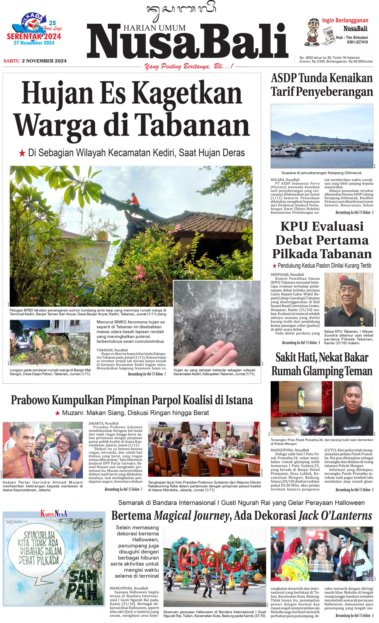 NusaBali.com Cover Hari Ini